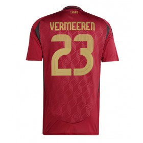 Belgien Arthur Vermeeren #23 Heimtrikot EM 2024 Kurzarm